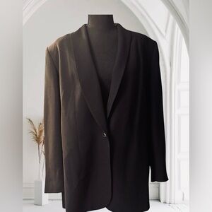 Le Suit Black Blazer Women's 16W